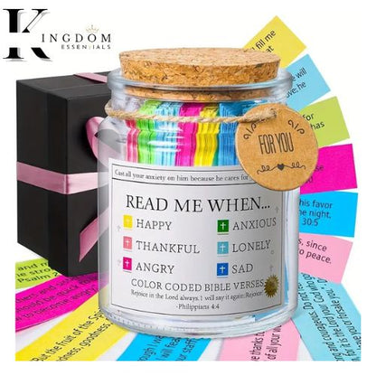 90 Days Bible Verses Glass Jar